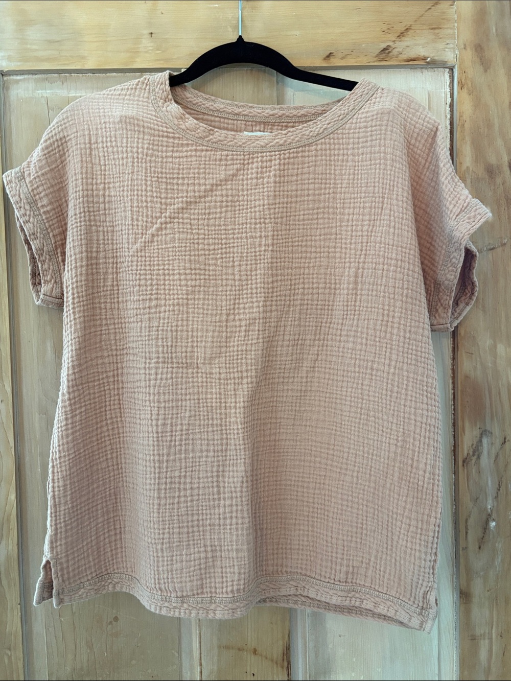 Faherty Women's Casual Gauze Short-Sleeve Top - Blush